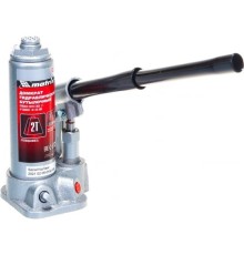 MATRIX Домкрат гидравлический бутылочный, 2 т, h подъема 181–345 мм, в пласт. кейсе [50750]