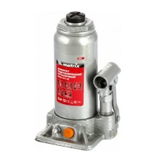 MATRIX Домкрат гидравлический бутылочный, 5 т, h подъема 197–382 мм [50764]