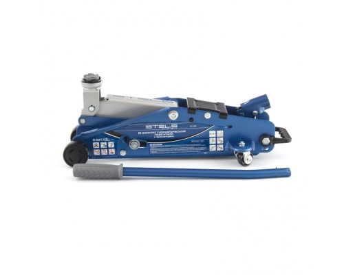 [Домкраты] STELS Домкрат гидравлический подкатной с фиксатором, 2,5т SAFETY PIN, 140-385 мм [51152]