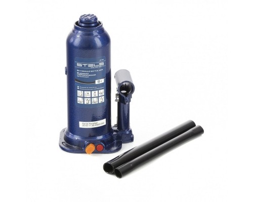 [Домкраты] STELS Домкрат гидравлический бутылочный, 5 т, h подъема 207-404 мм [51163]