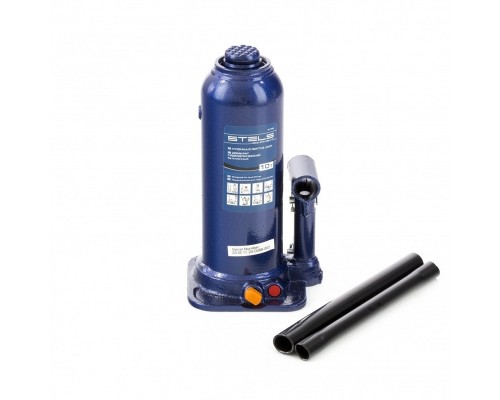 [Домкраты] STELS Домкрат гидравлический бутылочный, 10 т, h подъема 222-447 мм [51166]