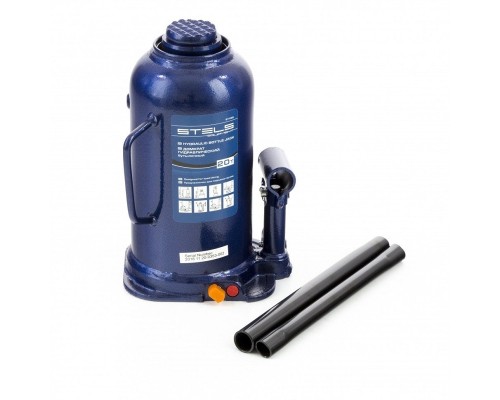 [Домкраты] STELS Домкрат гидравлический бутылочный, 20 т, h подъема 235-445 мм [51169]