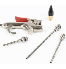 MATRIX Набор продувочный пистолет, пневмат. в комплекте с насадками, 4 шт. [57338]