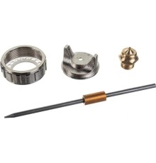 MATRIX Ремкомплект для краскораспылителя 4 предмета: сопло 1,5 мм, игла, форсунка, зажим сопла [57382]