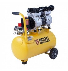 Denzel Компрессор DLS950/24 безмаслянный малошумный  950 Вт, 165 л/мин,ресивер 24 л [58026]
