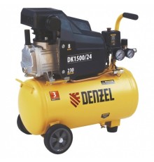 Denzel Компрессор воздушный DK1500/24,Х-PRO 1,5 кВт, 230 л/мин, 24 л [58063]