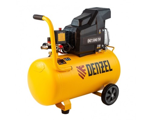 [Компрессоры] Denzel Компрессор воздушный DK1500/50,Х-PRO 1,5 кВт, 230 л/мин, 50 л [58064]