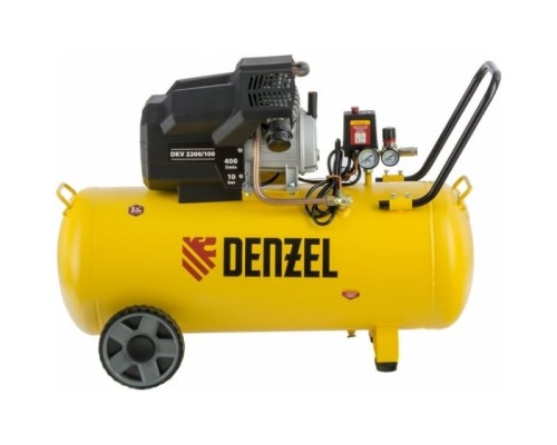[Компрессоры] Denzel Компрессор воздушный DKV2200/100,Х-PRO 2.2 кВт, 400 л/мин, 100л [58079]