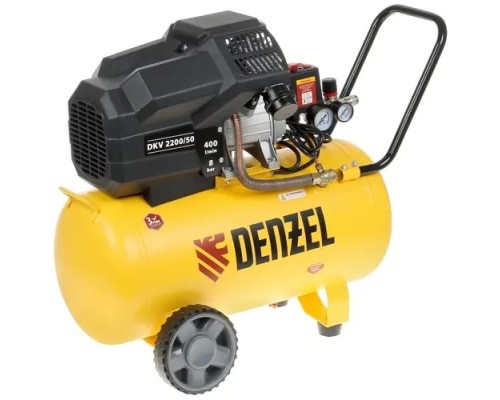 [Компрессоры] Denzel Компрессор воздушный DKV2200/50,Х-PRO  2,2 кВт, 400 л/мин, 50 л [58083]