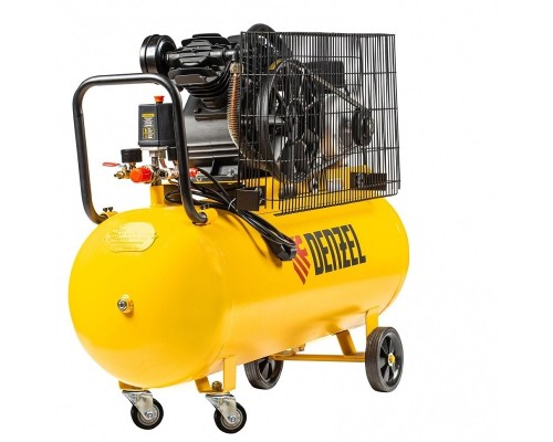 [Компрессоры] Denzel Компрессор воздушный рем. привод BCV2200/100, 2,2 кВт, 100 литров, 370 л/мин [58110]