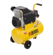 Denzel Компрессор воздушный DLC1300/24 безмасляный 1,3 кВт, 24 литра, 206 л/мин [58171]