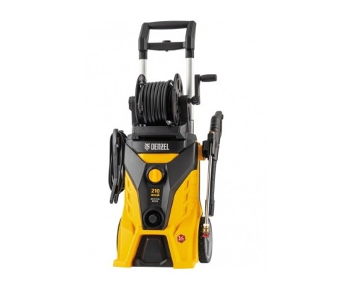 [Мойки] Denzel Моечная машина высокого давления R-210iD, 2600 Вт, 210 бар, 8,0 л/мин, асинх. двиг., бараб. [58237]