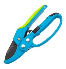 PALISAD Секатор прямого реза, 200 мм, храповой механизм, металлические обрезиненные рукоятки, LUXE [60560]