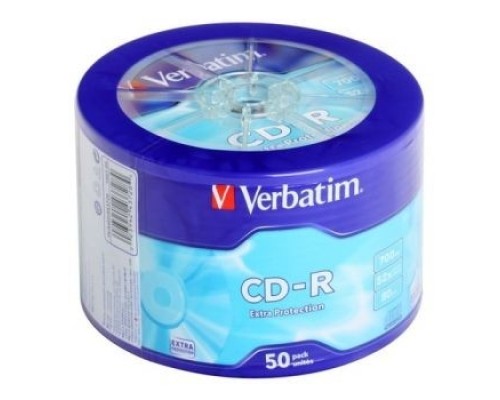 [Диск] Verbatim  Диски CD-R  50 шт. Printable InkJet, 52-x 700Mb, Cake Box [43309/43438]