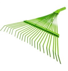 Грабли веерные стальные, 565 мм, 22 плоских зуба, эмалированные, усиленные, без черенка// Palisad