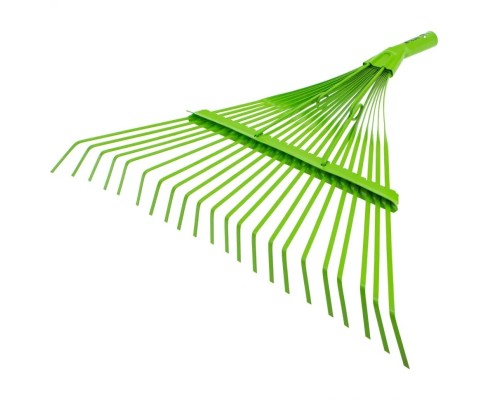 [Грабли, Вилы, Лопаты] Грабли веерные стальные, 565 мм, 22 плоских зуба, эмалированные, усиленные, без черенка// Palisad