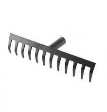 СИБРТЕХ Грабли стальные, 300 мм, 12 прямых зубьев, без черенка, Россия [61746]