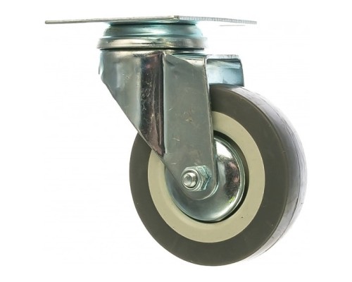 [Тачки] СИБРТЕХ Колесо поворотное, диаметр 75 мм, крепление  платформенное [68714]