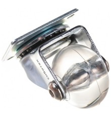 СИБРТЕХ Колесо ПУ прозрачное поворотное d-35мм, крепление платформенное [68731]