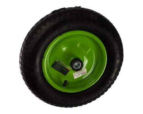 [Тачки] СИБРТЕХ Колесо пневматическое 3.25/3-8, длина оси 90мм ,подшипник 16мм [68973]