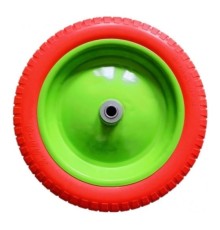 СИБРТЕХ Колесо полиуретановое 3.00-8, длина оси 90мм, подшипник 16мм [689755]