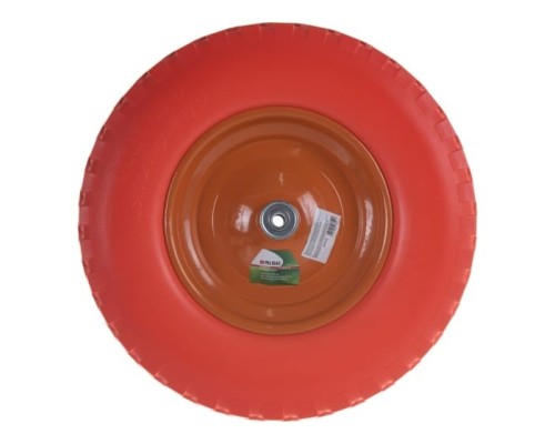 [Тачки] Колесо полиуретановое 4.80/4-8, длина оси 90мм, подшипник 12мм//Palisad