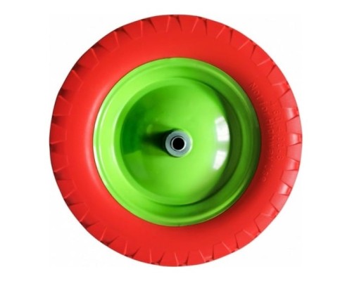 [Тачки] СИБРТЕХ Колесо полиуретановое 4.80/4-8, длина оси 90мм, подшипник 12мм [689785]