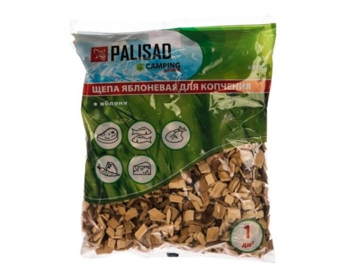 [Мангалы, шампуры] PALISAD Щепа яблоневая для копчения, Россия Camping [69510]