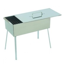 PALISAD Коптильня двухъярус. 500x270x175 мм,нерж. сталь 0,8 мм, с поддон,на ножках, Россия Camping [69526]