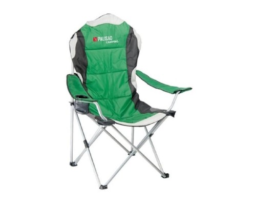 [Мангалы, шампуры] PALISAD Кресло складное с подлокотниками и подстаканником 60x60x110/92 см, Camping [69592]