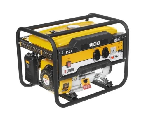 [Генератор] Denzel Генератор бензиновый PS-25, 2,5 кВт, 230В, 15л, ручной стартер [946814]