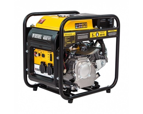 [Генератор] Denzel Инверторная генераторная установка GT-3500iF, 3,5 кВт, 230 В,открытый корпус,ручной старт [94705]