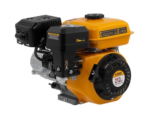 [Генератор] Denzel Двигатель бензиновый RX-17S, 7 л.с., 212 см3, горизонтальный вал шлиц 25 мм [95102]