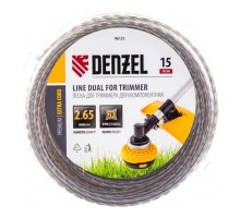 Denzel Леска для триммера двухкомпонентная квадрат 2,65мм  15 м EXTRA CORD [96125]