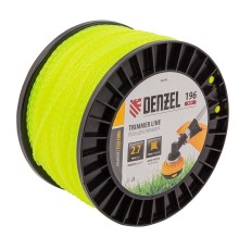Denzel Леска для триммера витой квадрат, 2,7мм х 196м, на DIN катушке FLEX CORD [96299]