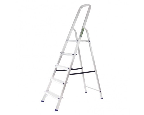 [Лестницы, стремянки] СИБРТЕХ Стремянка, 5 ступеней, алюминиевая, Россия [97715]