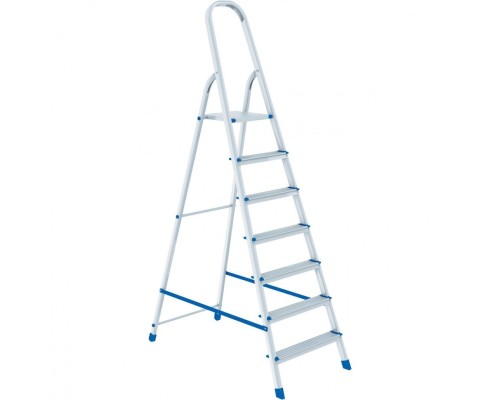 [Лестницы, стремянки] СИБРТЕХ Стремянка, 7 ступеней, алюминиевая, Россия [97717]