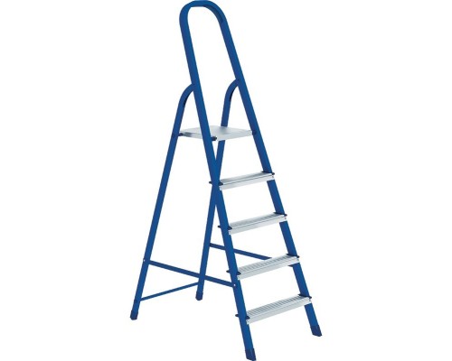 [Лестницы, стремянки] СИБРТЕХ Стремянка, 5 ступеней, стальная, Россия [97845]