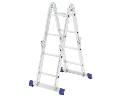 [Лестницы, стремянки] СИБРТЕХ Лестница шарнирная алюминиевая, 4х2, Россия [97879]