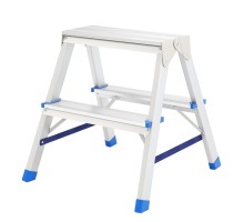 СИБРТЕХ Стремянка двусторонняя 2ст., алюминиевая, Россия [97922]