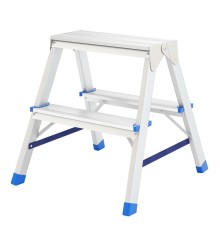 СИБРТЕХ Стремянка двусторонняя 2ст., алюминиевая, Россия [97922]