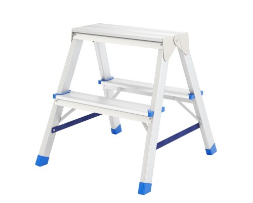 [Лестницы, стремянки] СИБРТЕХ Стремянка двусторонняя 2ст., алюминиевая, Россия [97922]