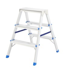 СИБРТЕХ Стремянка двусторонняя 3ст., алюминиевая, Россия [97923]