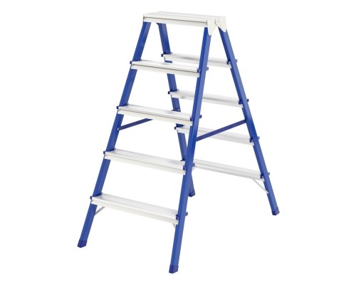 [Лестницы, стремянки] СИБРТЕХ Стремянка двусторонняя 5ст., стальная, Россия [97935]