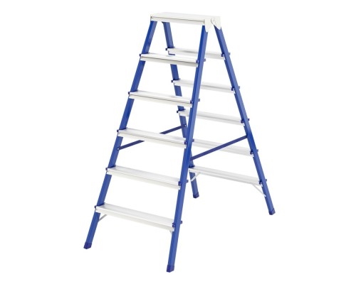 [Лестницы, стремянки] СИБРТЕХ Стремянка двусторонняя 6ст., стальная, Россия [97936]