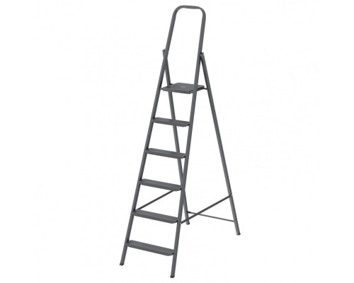 [Лестницы, стремянки] СИБРТЕХ Стремянка 6 ступеней, компактная, стальная Россия [97946]