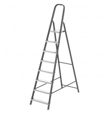 СИБРТЕХ Стремянка, 8 ступеней, стальной профиль, алюминиевые ступени, Россия  [97958]