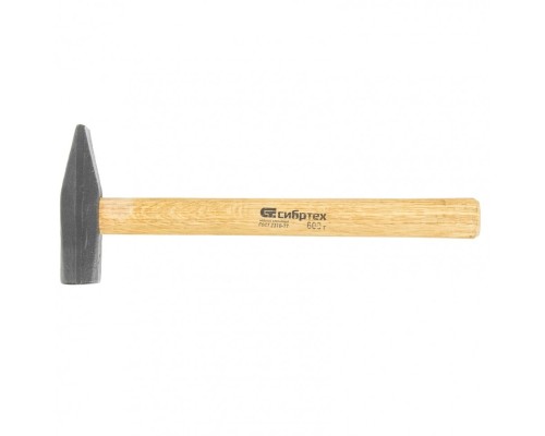 [Молотки] СИБРТЕХ Молоток слесарный, 600 г, квадратный боек, деревянная рукоятка [10219]