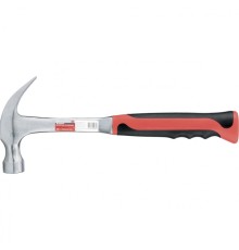 MATRIX Молоток-гвоздодер, 450 г, цельнометаллический, двухкомпонентная рукоятка [10460]