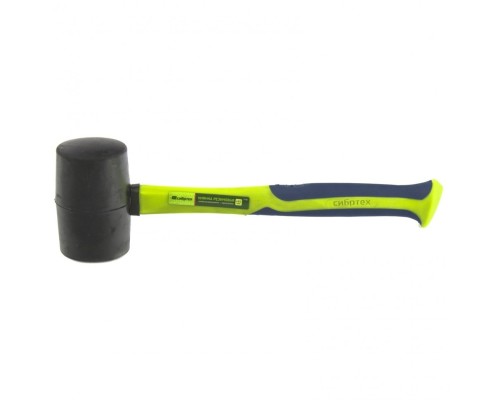 [Молотки] СИБРТЕХ Киянка резиновая, 680г., черная резина, фибергласовая рукоятка [11165]